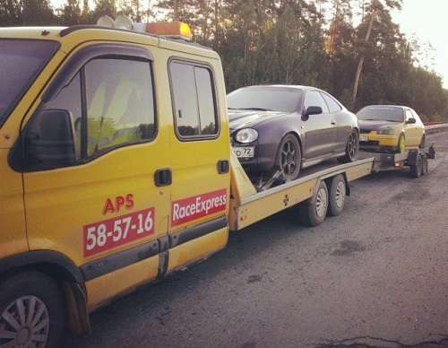 эвакуатор с прицепом