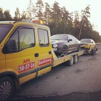 2 гоночные машины на эвакуаторе - в Пермь